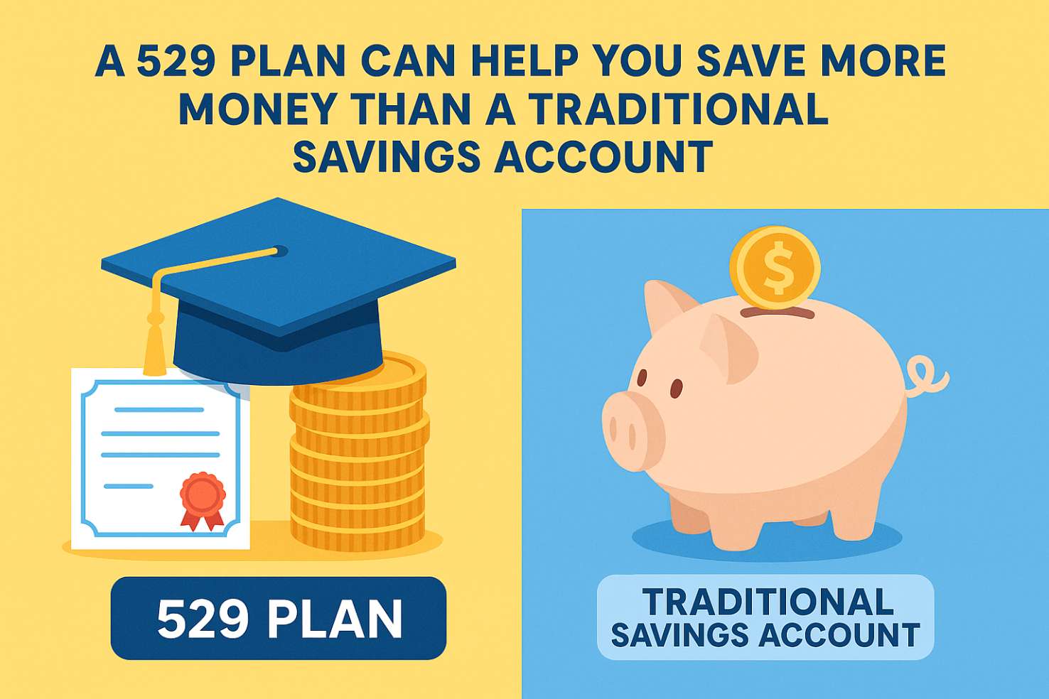 a 529 plan can help you save more money than a traditional savings account